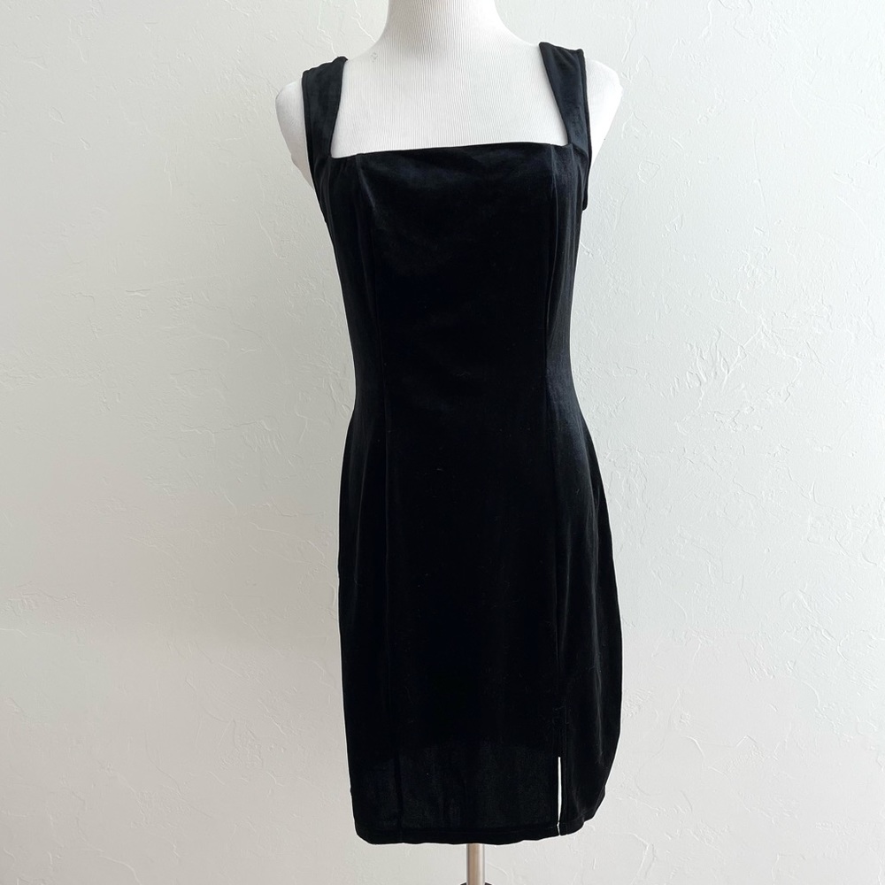 SHEIN Women’s Black Velvet Mini Dress
